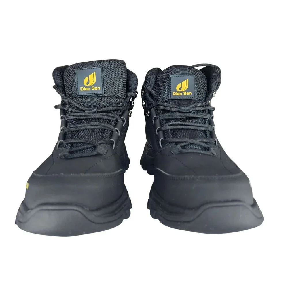 Mens Steel Toe Work Boots Size 10/44 Comfortable Slip Resistant Indestructible
